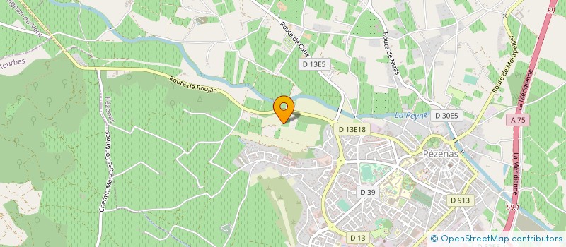 localisation de l'entreprise MONSIEUR ABDELHAKIM BOUKAHIA  PEZENAS