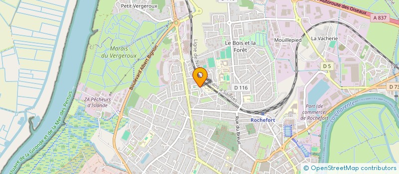 localisation de l'entreprise MONSIEUR ABDELHAKIM BOURHABA  ROCHEFORT