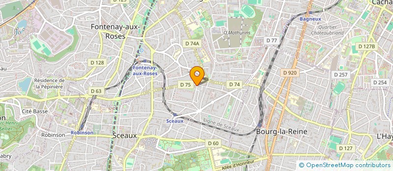 localisation de l'entreprise MONSIEUR ABDELHAKIM CHALAL  SCEAUX