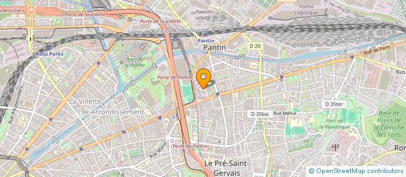 localisation de l'entreprise MONSIEUR ABDELHAKIM CHAOUI à PANTIN