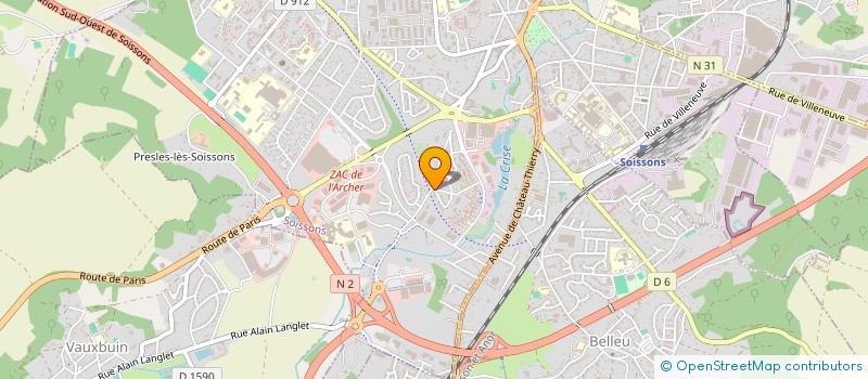localisation de l'entreprise MONSIEUR ABDELHAKIM FATMI à SOISSONS