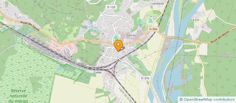 localisation de l'entreprise MONSIEUR ABDELHAKIM LAKHDARI  CULOZ-BEON