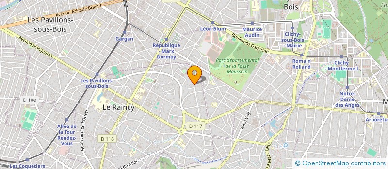 localisation de l'entreprise MONSIEUR ABDELHAKIM LEBKIRI  LE RAINCY