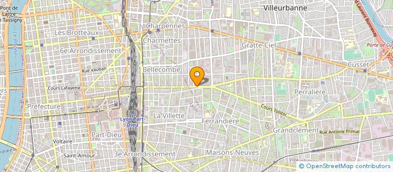 localisation de l'entreprise MONSIEUR ABDELHAKIM LETTAT à VILLEURBANNE