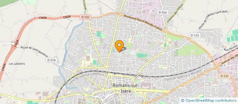 localisation de l'entreprise MONSIEUR ABDELHAKIM MECHTEMEL BELKADI  ROMANS-SUR-ISERE