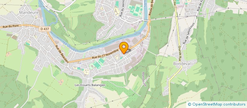 localisation de l'entreprise MONSIEUR ABDELHAKIM OUADI  MANDEURE