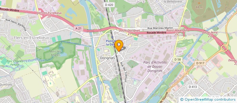 localisation de l'entreprise MONSIEUR ABDELHAKIM OUALI à DOUAI