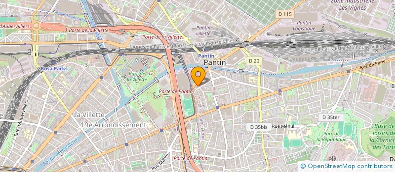 localisation de l'entreprise MONSIEUR ABDELHAKIM ROBAI à PANTIN