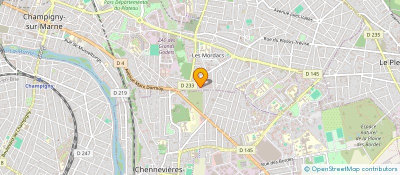 localisation de l'entreprise MONSIEUR ABDELHAKIM YAICHE  CHAMPIGNY-SUR-MARNE