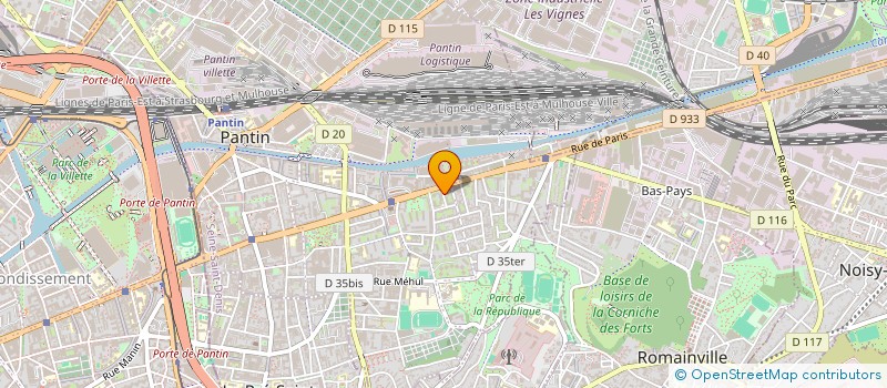 localisation de l'entreprise MONSIEUR ABDELHALIM BEKEL  PANTIN