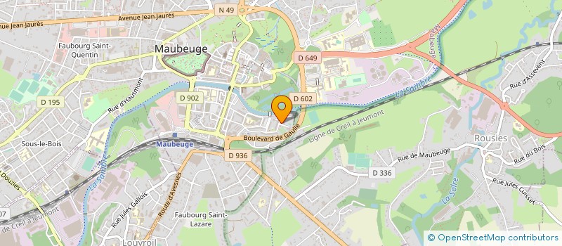 localisation de l'entreprise MONSIEUR ABDELHALIM BELGOUM  MAUBEUGE