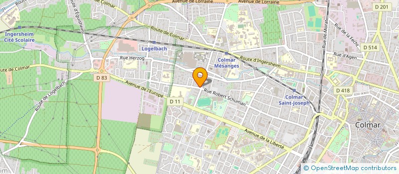 localisation de l'entreprise MONSIEUR ABDELHALIM CHLINI  COLMAR