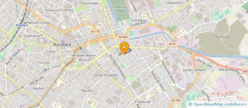 localisation de l'entreprise MONSIEUR ABDELHALIM DJELLOULI à ROUBAIX