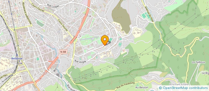 localisation de l'entreprise MONSIEUR ABDELHALIM HADDOU  SAINT-ETIENNE