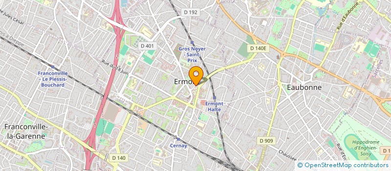 localisation de l'entreprise MONSIEUR ABDELHALIM HAMOUCHI  ERMONT