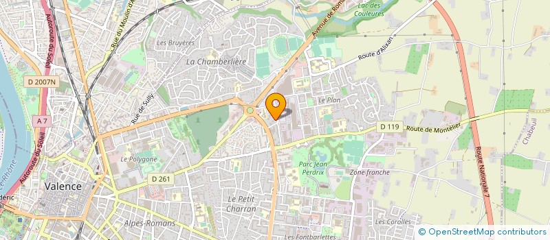 localisation de l'entreprise MONSIEUR ABDELHALIM REBBADJ  VALENCE