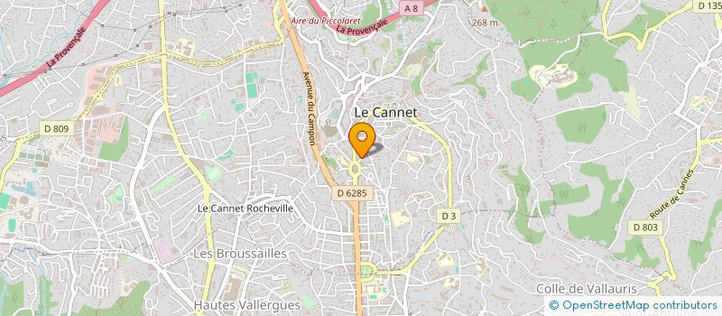 localisation de l'entreprise MONSIEUR ABDELHALIM SAMOUD à LE CANNET