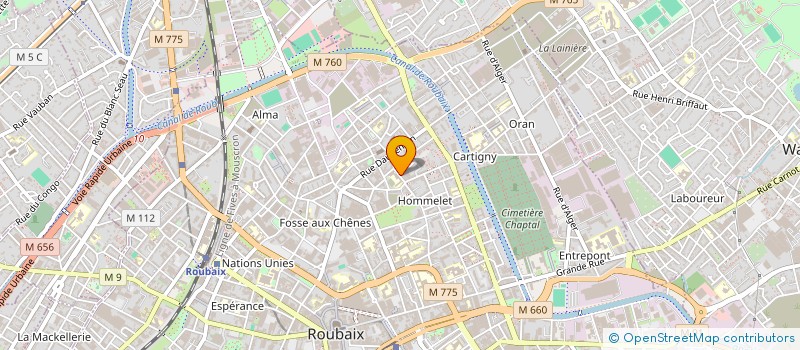 localisation de l'entreprise MONSIEUR ABDELHALIM ZIANI  ROUBAIX