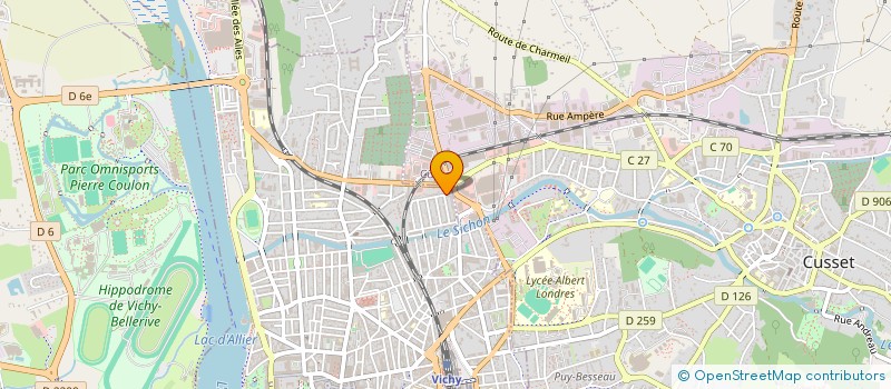 localisation de l'entreprise MONSIEUR ABDELHAMID AIBOUT à VICHY