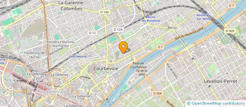 localisation de l'entreprise MONSIEUR ABDELHAMID ALIOUA à COURBEVOIE