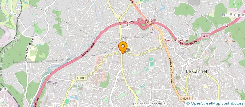 localisation de l'entreprise MONSIEUR ABDELHAMID ATCHOUM à LE CANNET
