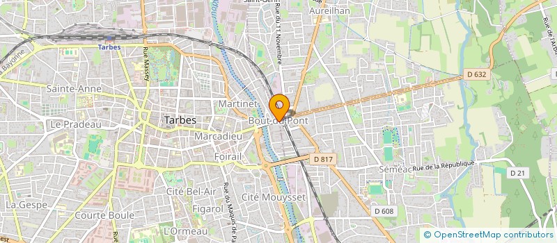 localisation de l'entreprise MONSIEUR ABDELHAMID BACHI  TARBES