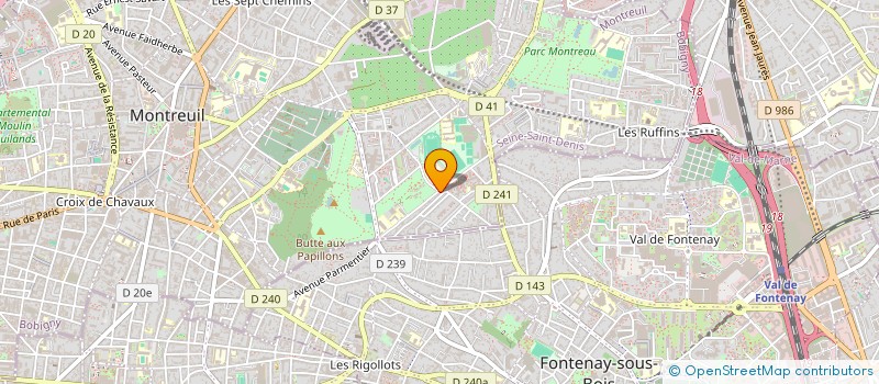 localisation de l'entreprise MONSIEUR ABDELHAMID BEDJA  MONTREUIL