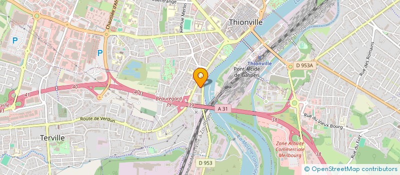 localisation de l'entreprise MONSIEUR ABDELHAMID BELHADJ BENZIANE  THIONVILLE