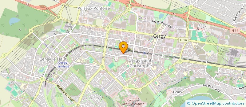 localisation de l'entreprise MONSIEUR ABDELHAMID BENKHADDA  CERGY