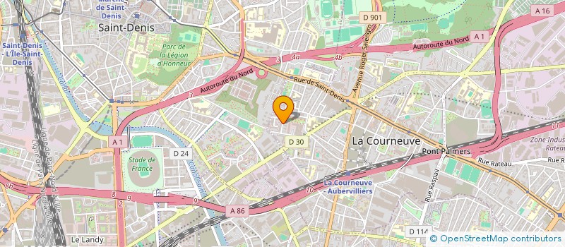 localisation de l'entreprise MONSIEUR ABDELHAMID BENLEFKIH à LA COURNEUVE