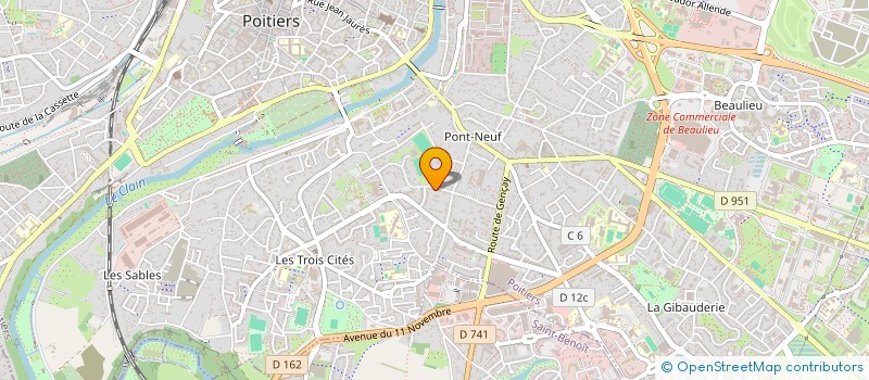 localisation de l'entreprise MONSIEUR ABDELHAMID BENZAIM  POITIERS