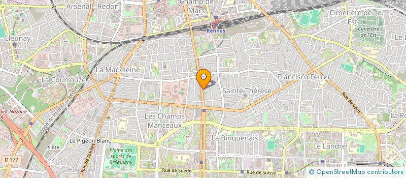 localisation de l'entreprise MONSIEUR ABDELHAMID BOULKERARA  RENNES