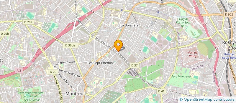 localisation de l'entreprise MONSIEUR ABDELHAMID DAHMOUH  MONTREUIL