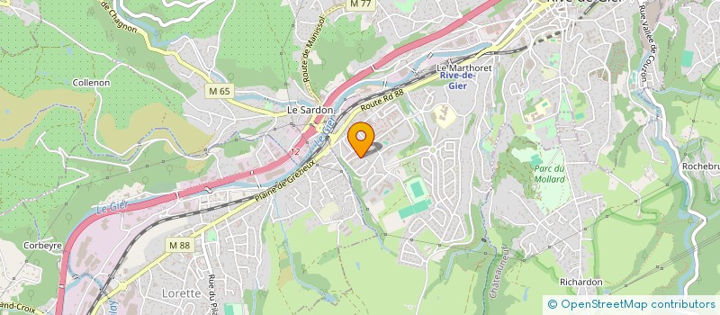 localisation de l'entreprise MONSIEUR ABDELHAMID HARBAOUI  RIVE-DE-GIER