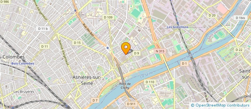 localisation de l'entreprise MONSIEUR ABDELHAMID HERIBI à GENNEVILLIERS