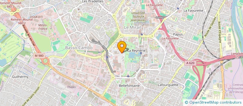 localisation de l'entreprise MONSIEUR ABDELHAMID KACHOU  TOULOUSE