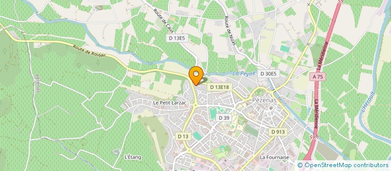 localisation de l'entreprise MONSIEUR ABDELHAMID KHAYATI à PEZENAS