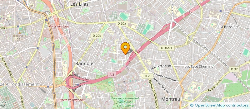 localisation de l'entreprise MONSIEUR ABDELHAMID MEFTAH à BAGNOLET