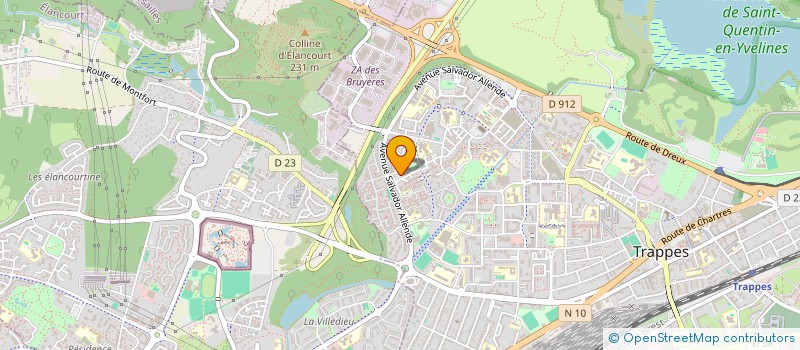 localisation de l'entreprise MONSIEUR ABDELHAMID MOUSSA  TRAPPES