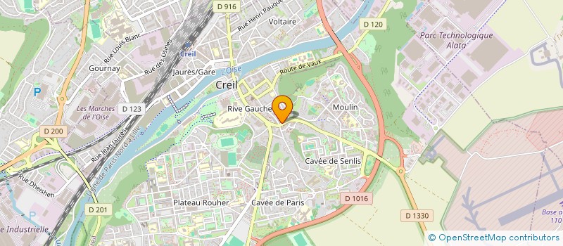 localisation de l'entreprise MONSIEUR ABDELHAMID RAOULI  CREIL