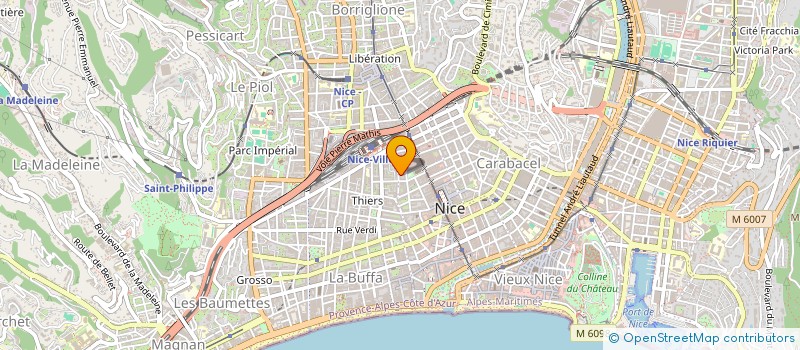 localisation de l'entreprise MONSIEUR ABDELHAMID RAZZOUK à NICE