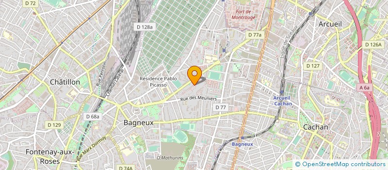 localisation de l'entreprise MONSIEUR ABDELHAMID SARRAJ à BAGNEUX