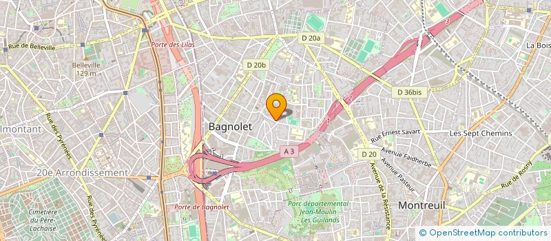 localisation de l'entreprise MONSIEUR ABDELHAMID YOUNES à BAGNOLET