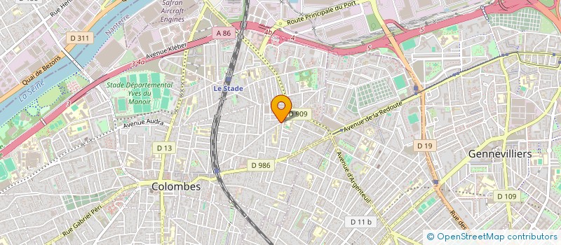 localisation de l'entreprise MONSIEUR ABDELHANI ZIANE à COLOMBES