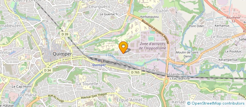 localisation de l'entreprise MONSIEUR ABDELHANIN OUAROUS à QUIMPER