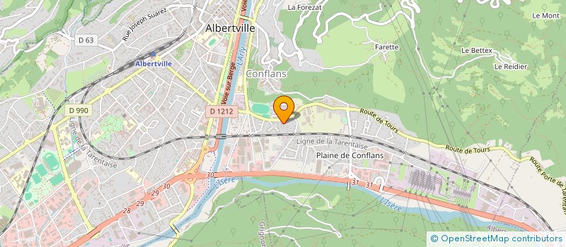 localisation de l'entreprise MONSIEUR ABDELHAQ BELAHSEN  ALBERTVILLE