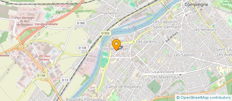 localisation de l'entreprise MONSIEUR ABDELHAQ BOUABID  COMPIEGNE