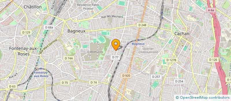 localisation de l'entreprise MONSIEUR ABDELHAQ OUAHHABI à BAGNEUX