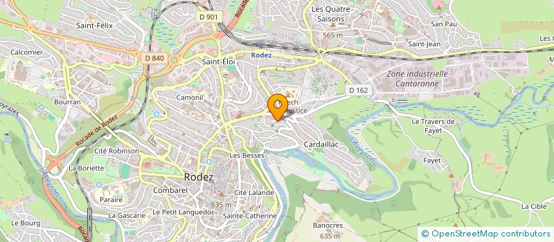 localisation de l'entreprise MONSIEUR ABDELHARINE BENZOUBAIR à RODEZ