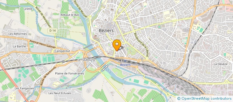 localisation de l'entreprise MONSIEUR ABDELHAY FEKKAK EL MIR  BEZIERS